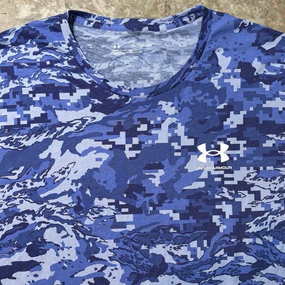 Under Armour Shirt Mens 3XL ABC Camo Short Sleeve Tee Digital Tiger Gym Stretch - Picture 1 of 8